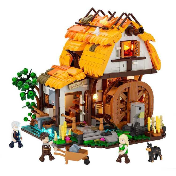 Lumibricks Middle Ages - Medieval Water Mill Constructiespeelgoed