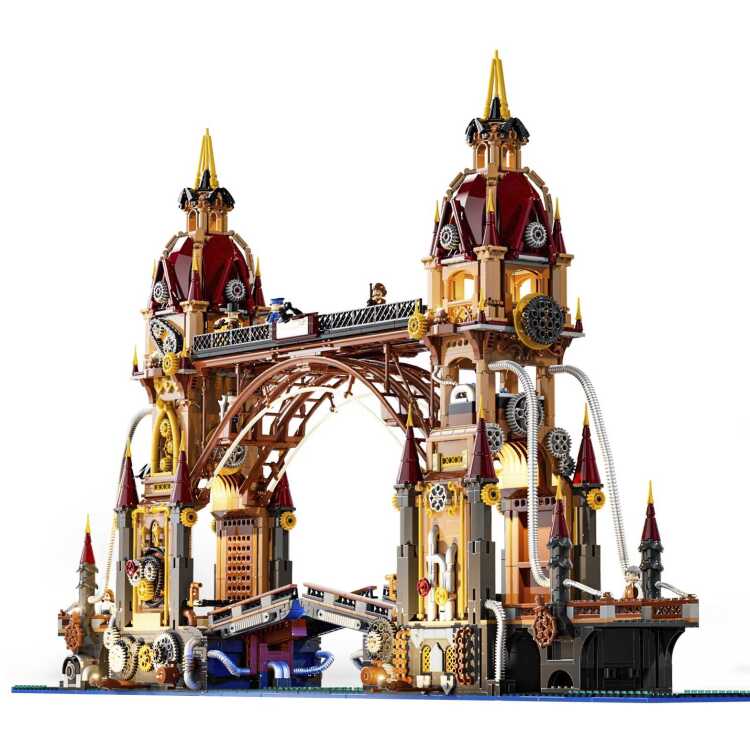 Lumibricks Steampunk World - Steampunk City bridge Constructiespeelgoed