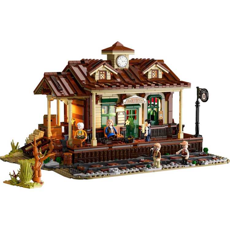Lumibricks The Old West - West Train Station Constructiespeelgoed