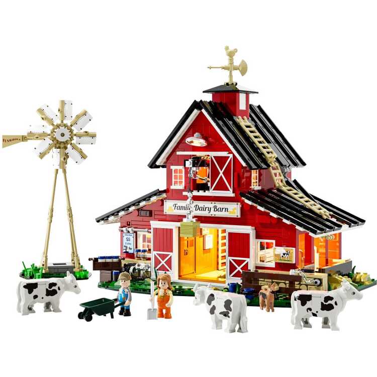 Lumibricks Farm Life - Cow Barn Constructiespeelgoed
