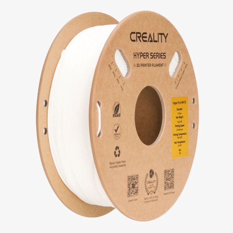 Creality Hyper 1.75mm PLA 3D Printing Filament Wit, 1kg 3d-filament