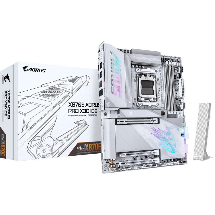 GIGABYTE X870E AORUS PRO X3D ICE moederbord