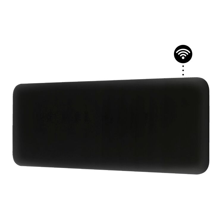 Mill Steel WiFi paneelverwarming PA1300WIFI4 Black, 1300 Watt convector