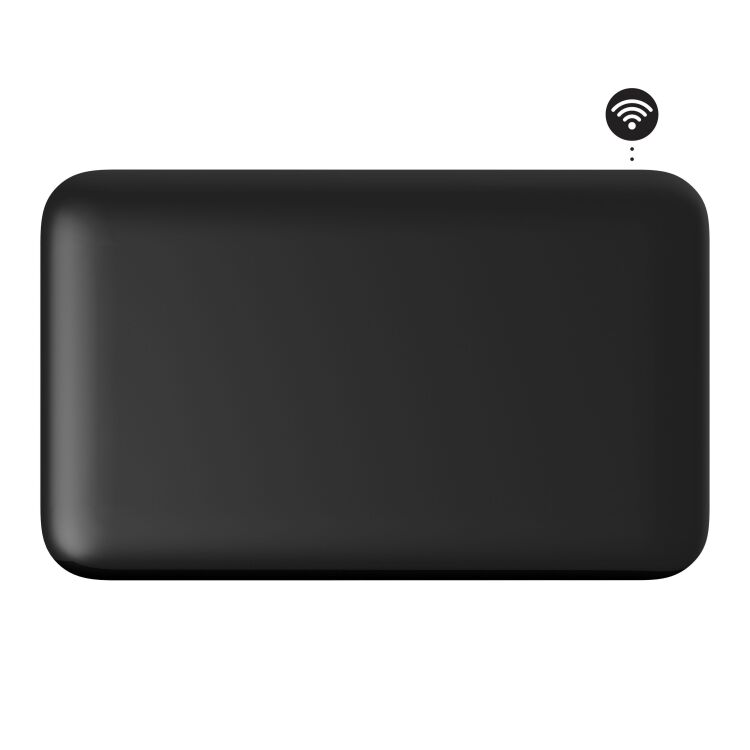 Mill Steel WiFi paneelverwarming PA700WIFI4 Black, 700 Watt convector