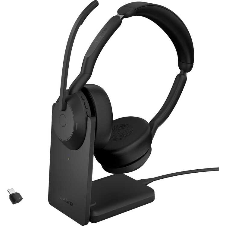 Jabra Evolve2 55, Incl. oplaadstandaard headset