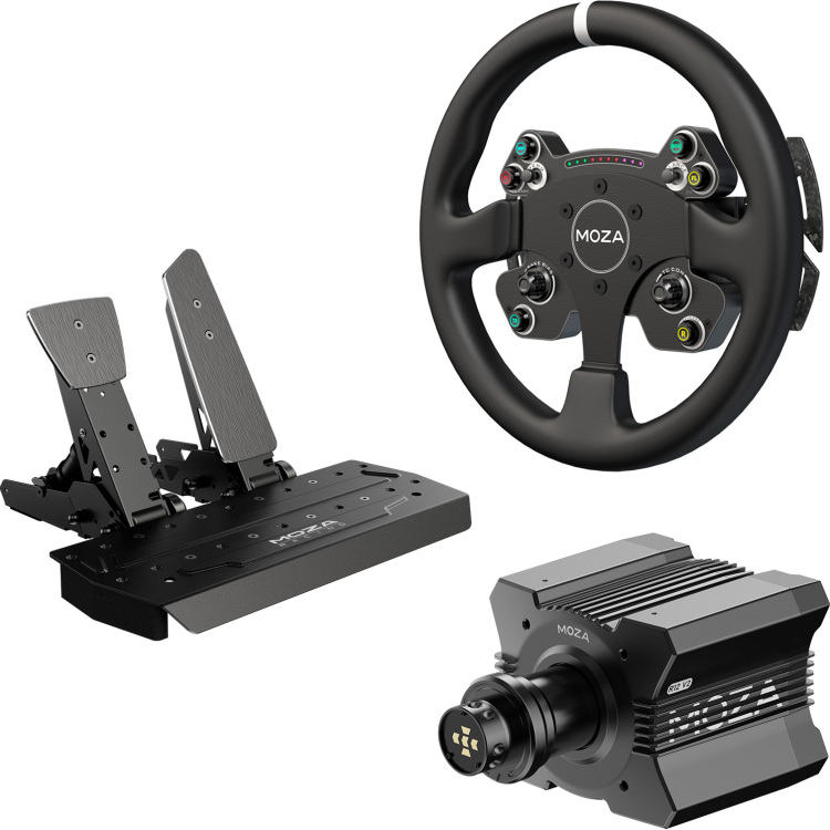 MOZA R12 v2 + SR-P + CS V2P bundel stuur