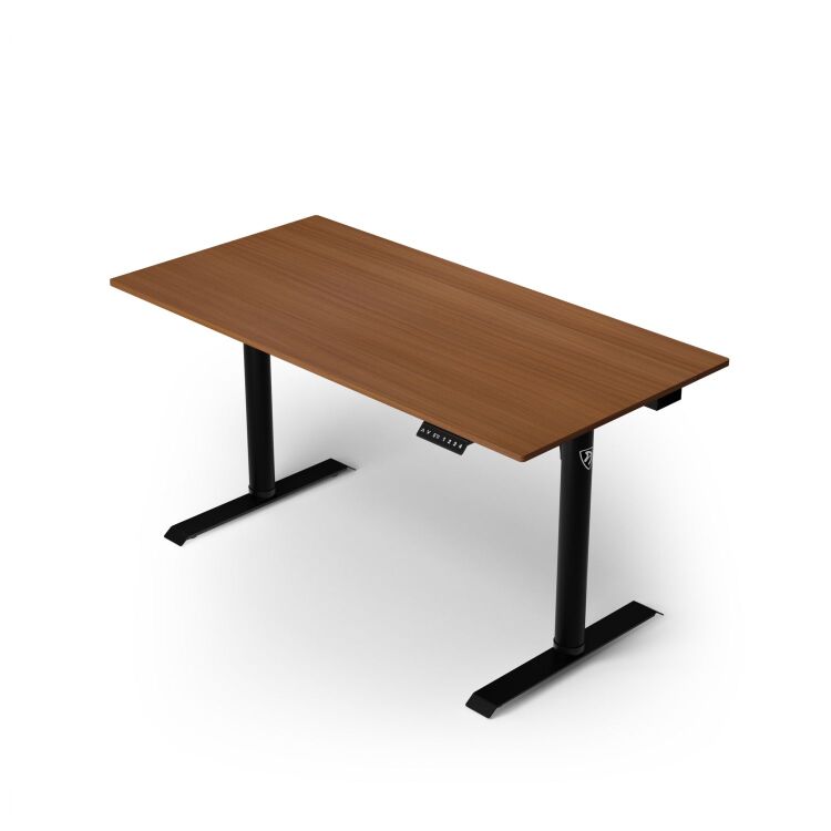 Arozzi Arena Nordico Sit/Stand Desk - Dark Walnut gaming desk