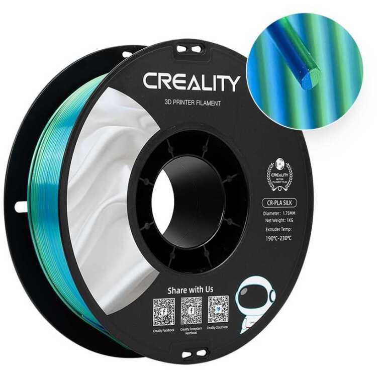 Creality CR-Silk PLA-filament blauw/groen 3d-filament