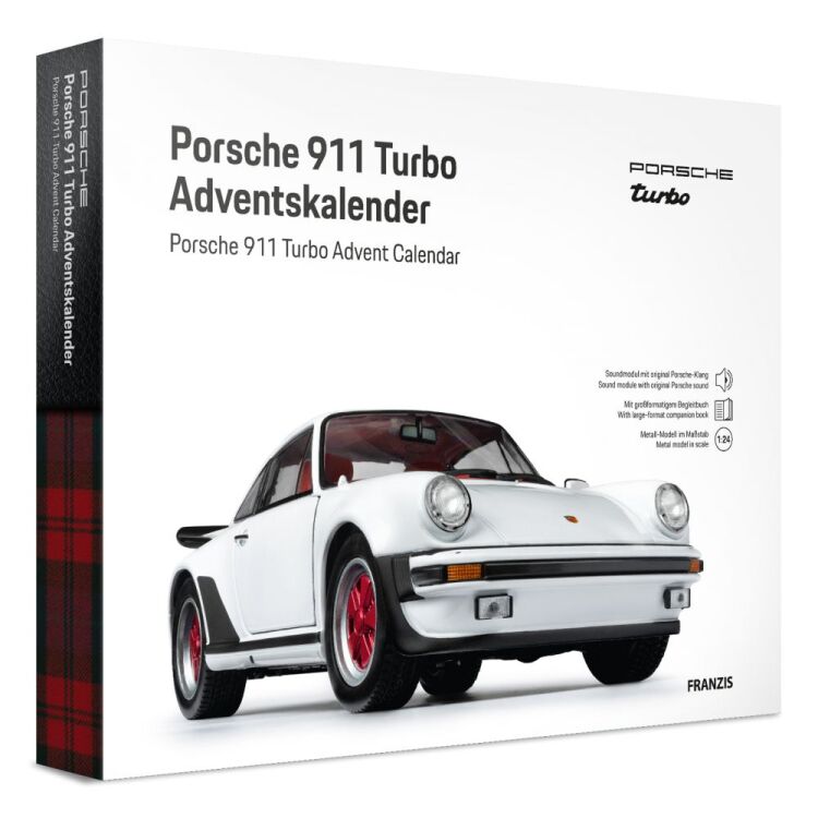 Franzis Porsche 911 Turbo Grand Prix White Adventskalender modelvoertuig
