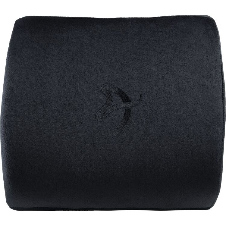 Arozzi Lumbar Support Black Velour - Horizontal Straps inlegkussen