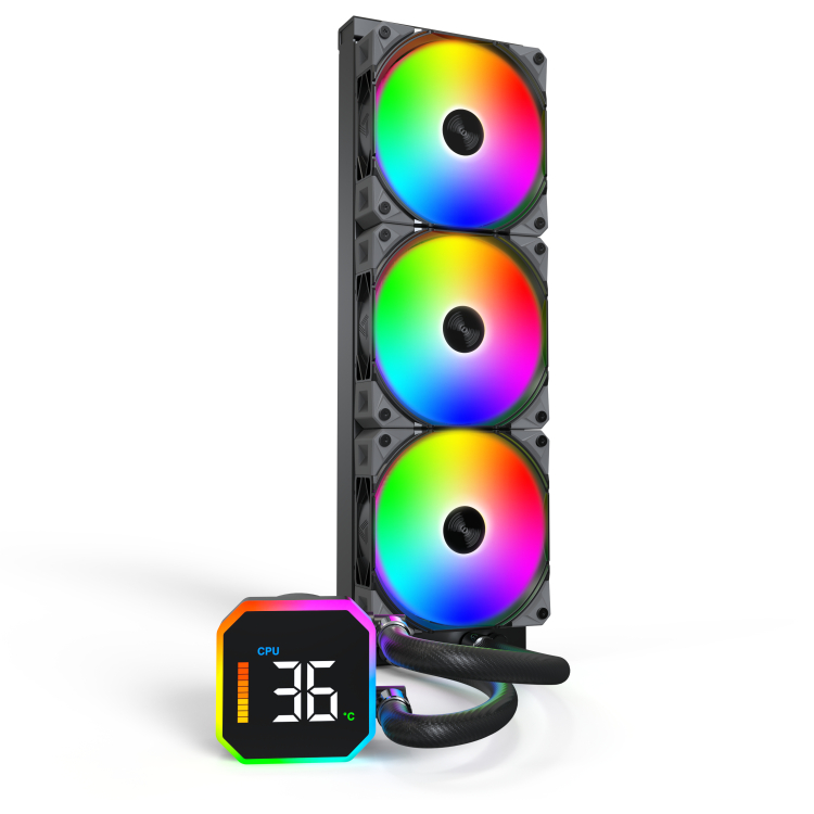 Montech HyperFlow Digital 360 bk behuizing