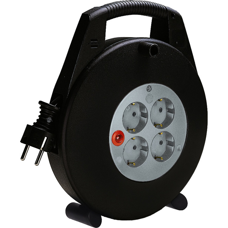 Brennenstuhl Vario Line kabelhaspel 15 meter, 4x geaard