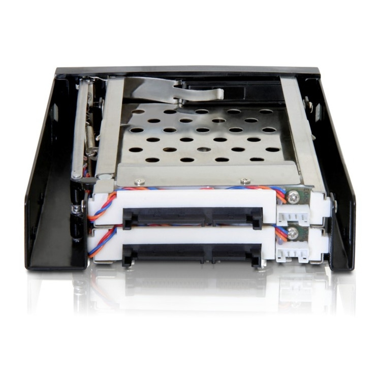 DeLOCK 3.5" Mobile Rack voor 2x 2.5" SATA wisselframe