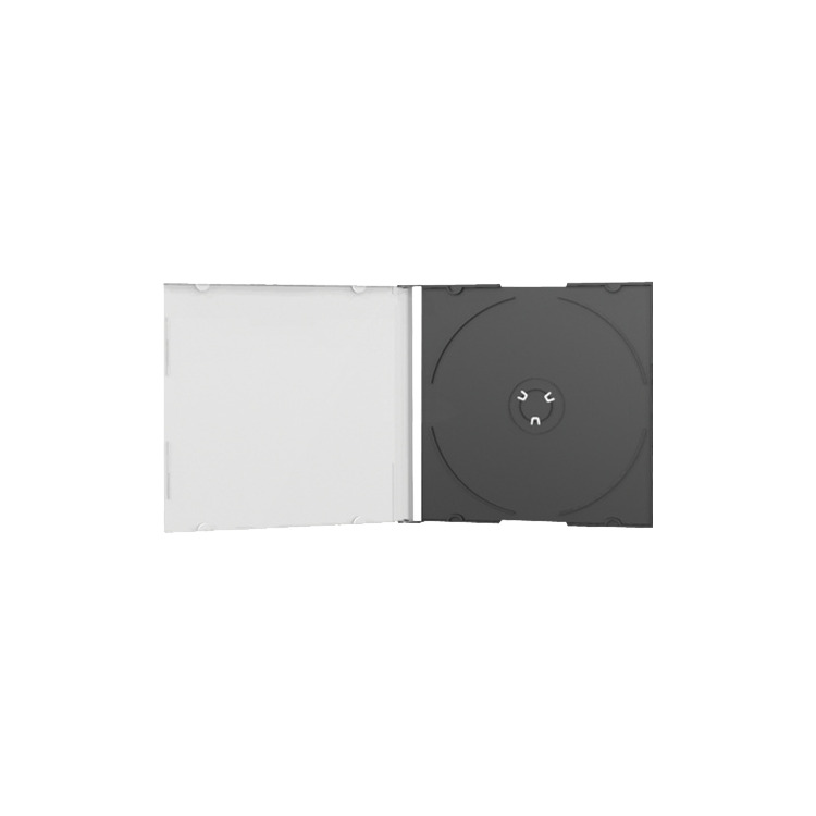 MediaRange Jewelcase Single black tray sleeve