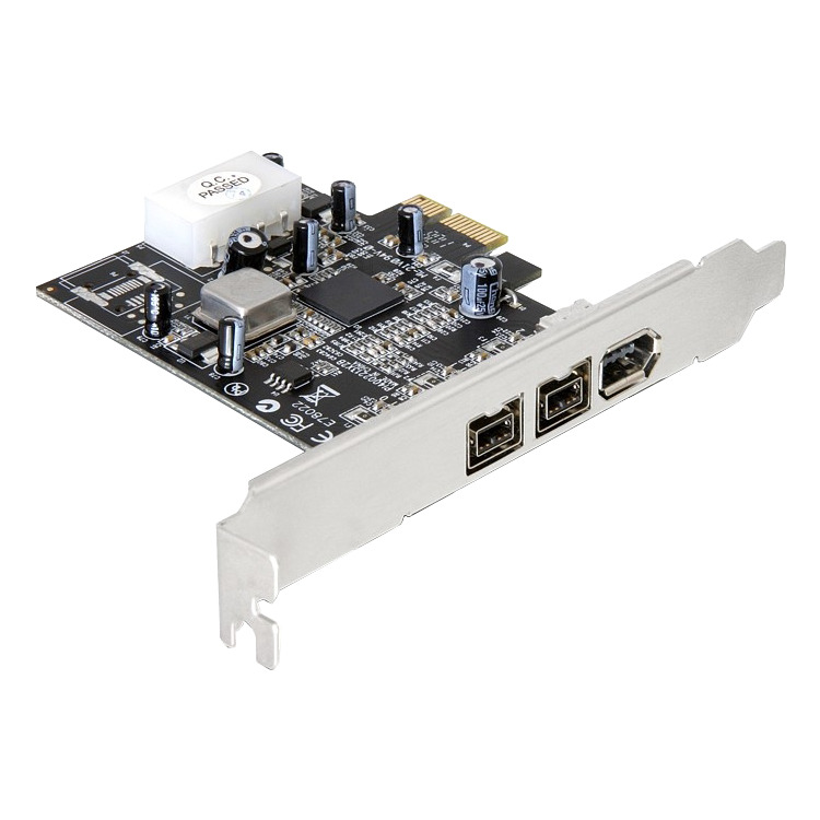 DeLOCK FireWire PCIe Card, 1xA+2xB Port controller