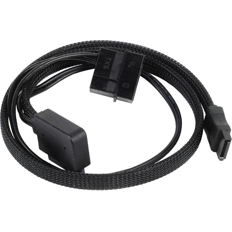 SilverStone Slim SATA 2-in-1 Datakabel + Stroomadapter