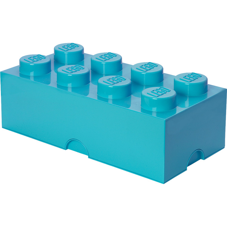 Room Copenhagen LEGO Storage Brick 8 Azuurblauw opbergdoos
