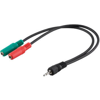 goobay Stereo Jack 4-Pin > 2x aansluiting adapter
