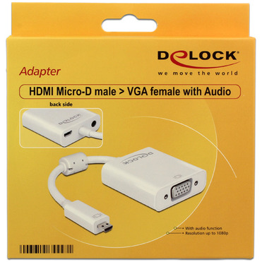 DeLOCK micro-HDMI naar VGA adapter