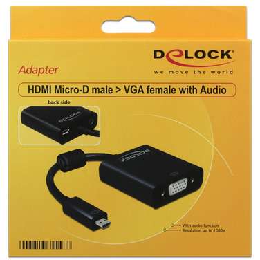 DeLOCK Micro-HDMI naar VGA adapter
