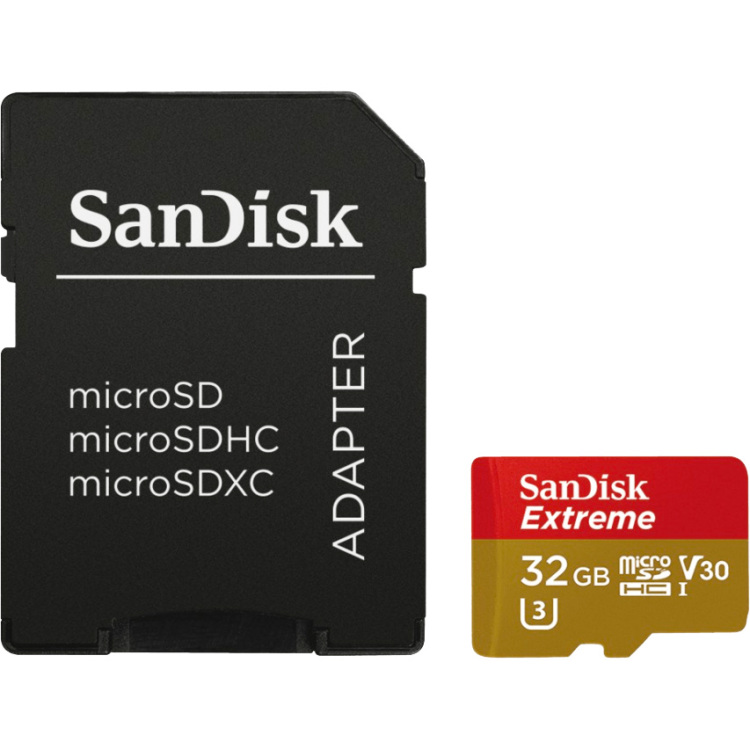 SanDisk Extreme microSDHC 32 GB geheugenkaart