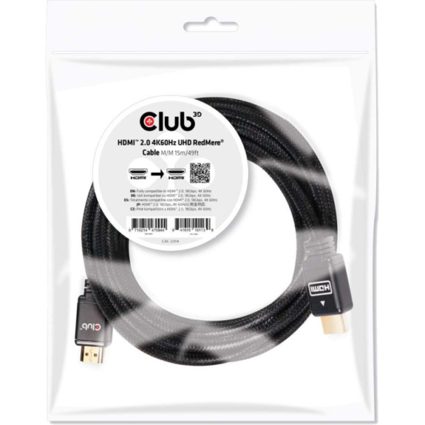 Club 3D HDMI 2.0 RedMere kabel