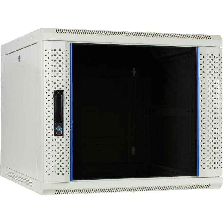 DSI 9U witte wandkast met glazen deur - DS6609W server rack