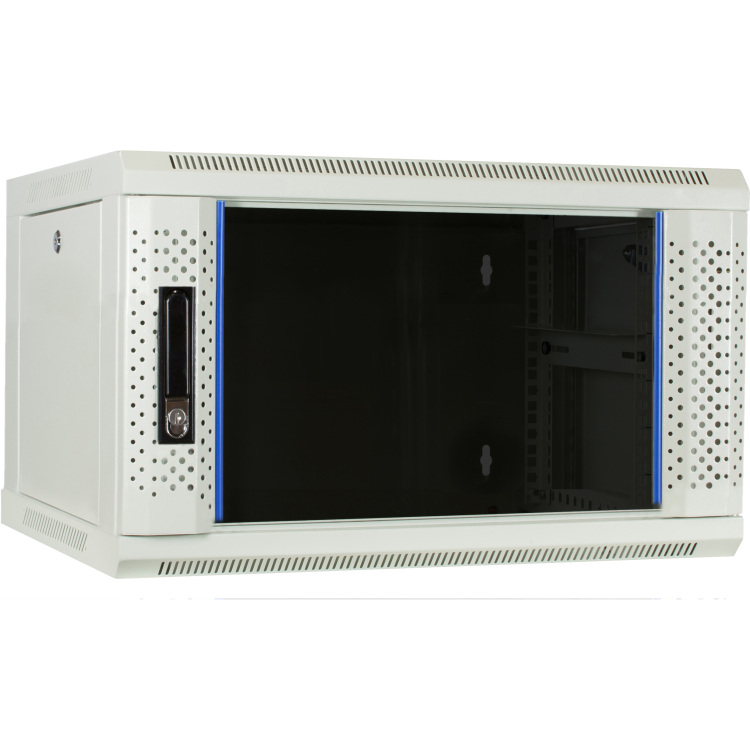 DSI 6U witte wandkast met glazen deur - DS6406W server rack