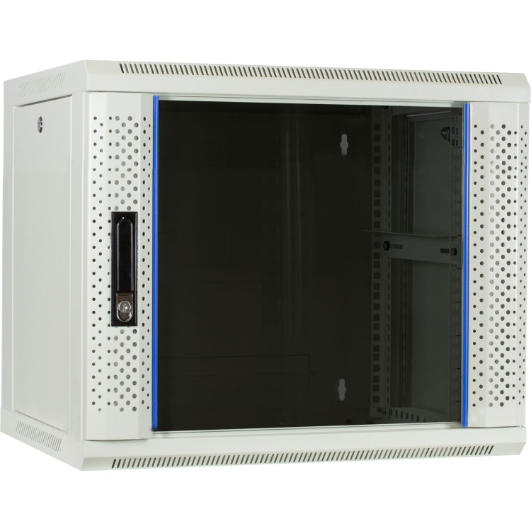 DSI 9U witte wandkast met glazen deur - DS6409W server rack