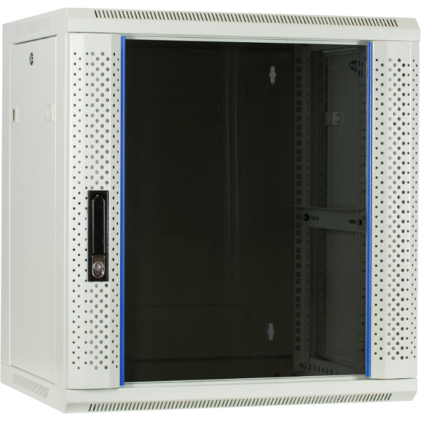 DSI 12U witte wandkast met glazen deur - DS6412W server rack