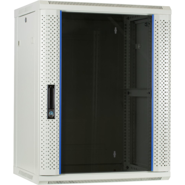 DSI 15U witte wandkast met glazen deur - DS6415W server rack