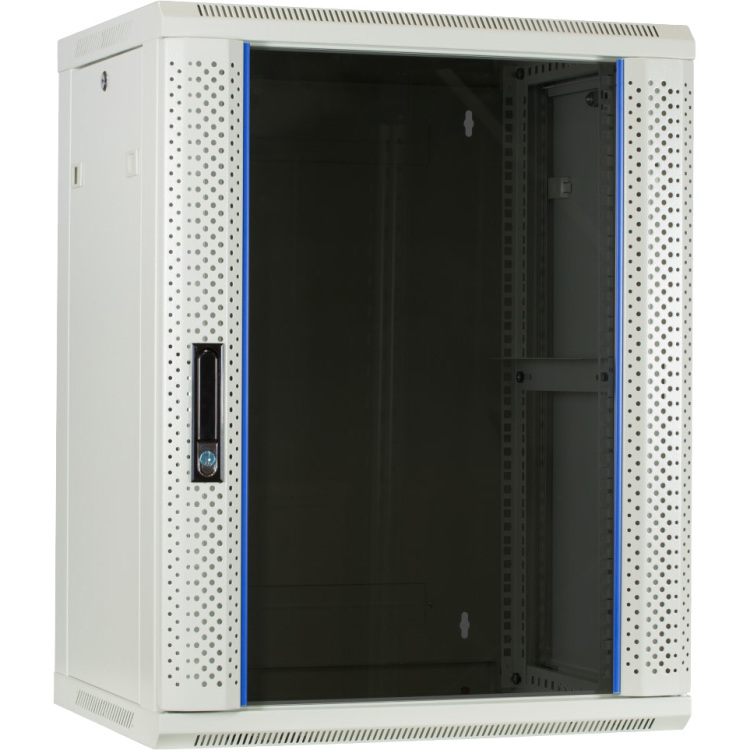 DSI 15U witte wandkast met glazen deur - DS6415W server rack