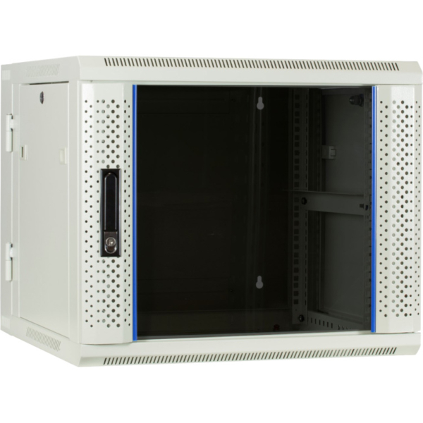 DSI 9U witte wandkast (kantelbaar) met glazen deur - DS6609W-DOUBLE server rack