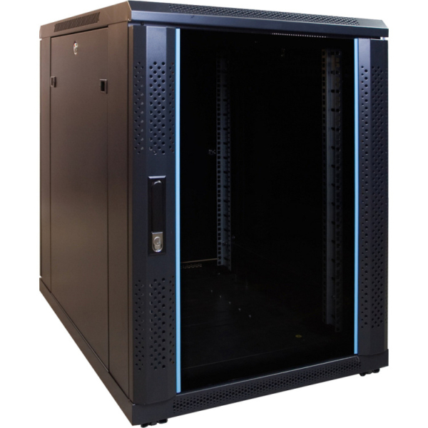 DSI 15U mini serverkast met glazen deur - DS6815 server rack