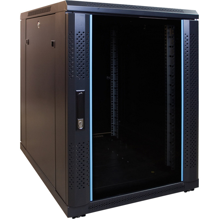 DSI 15U mini serverkast met glazen deur - DS6815 server rack