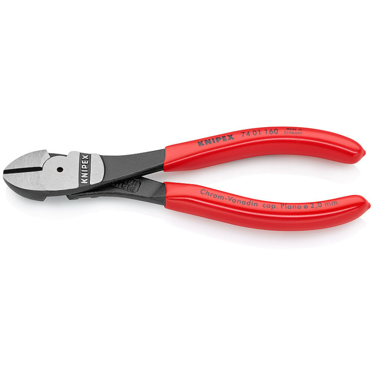 KNIPEX Kracht-zijsnijtang 74 01 160 kniptang