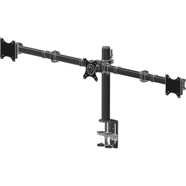 iiyama DS1003C-B1 Drievoudige monitor arm monitorarm