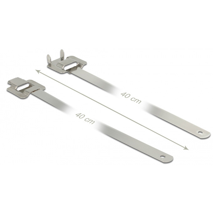 DeLOCK Herbruikbare RVS kabelbinders met vouwsluiting