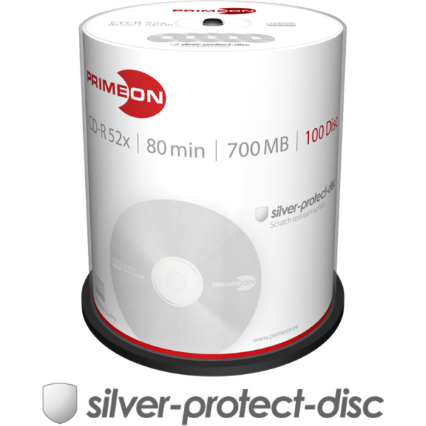 PRIMEON CD-R 700 MB 52x blanco cd's