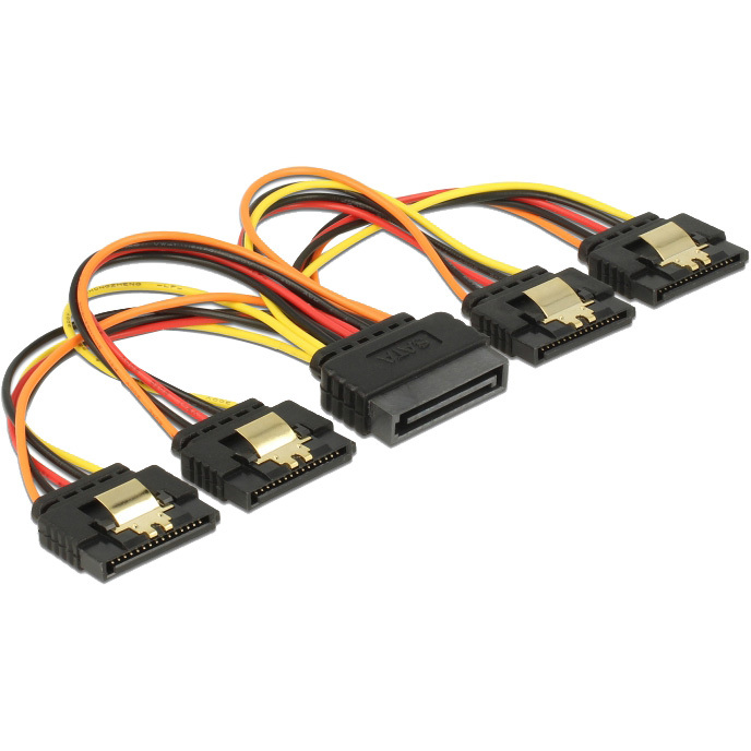DeLOCK SATA 15 pin power > SATA 15 pin power 4x kabel