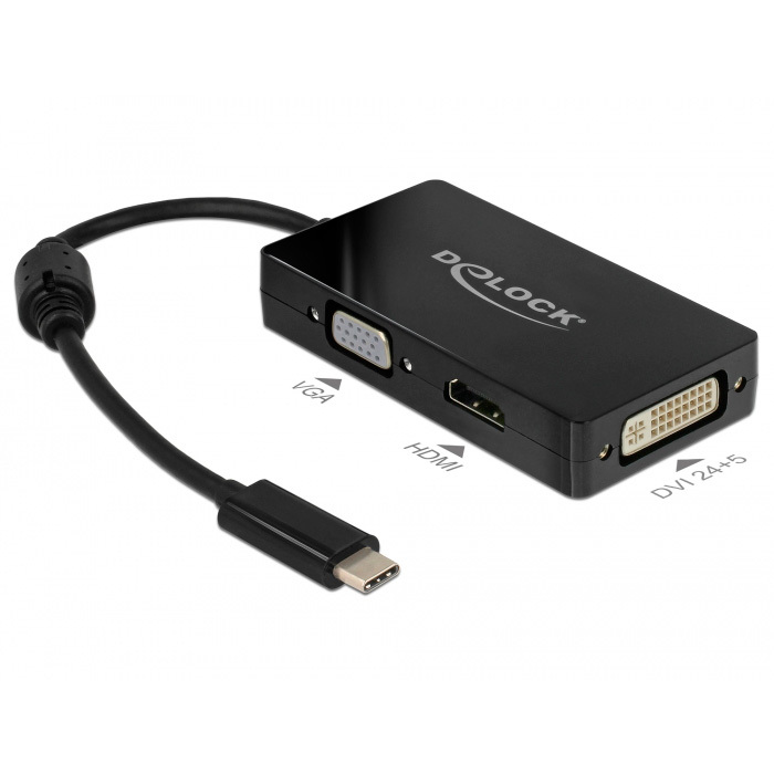 DeLOCK USB-C > VGA / HDMI / DVI / DisplayPort adapter