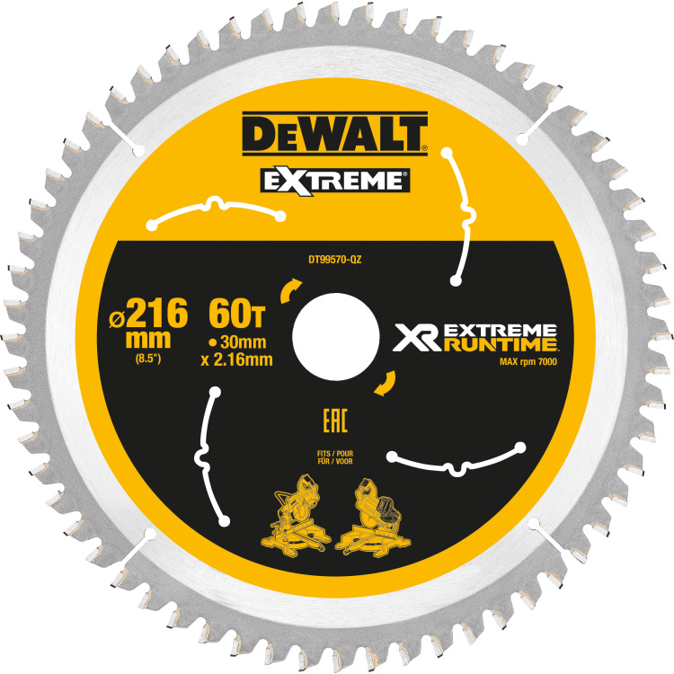 DEWALT Reciprozaagblad DT99570, 216 / 30mm