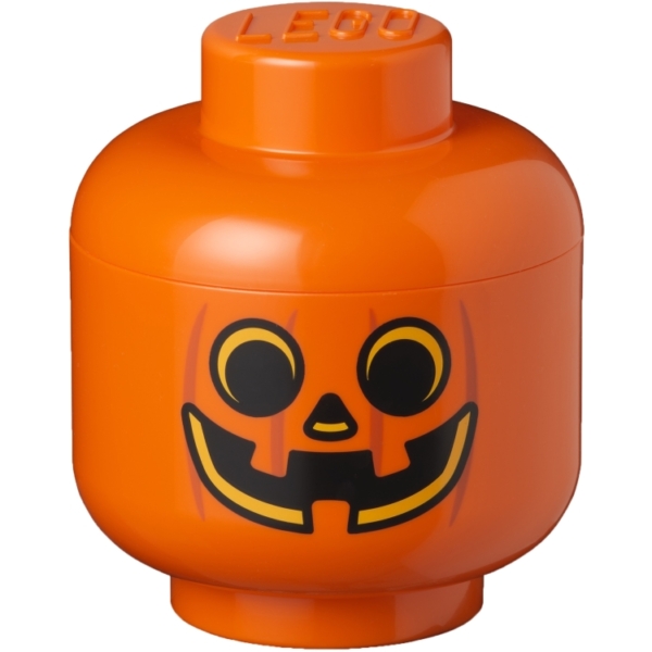 Room Copenhagen LEGO Storage Head 'Pompoen', klein opbergdoos