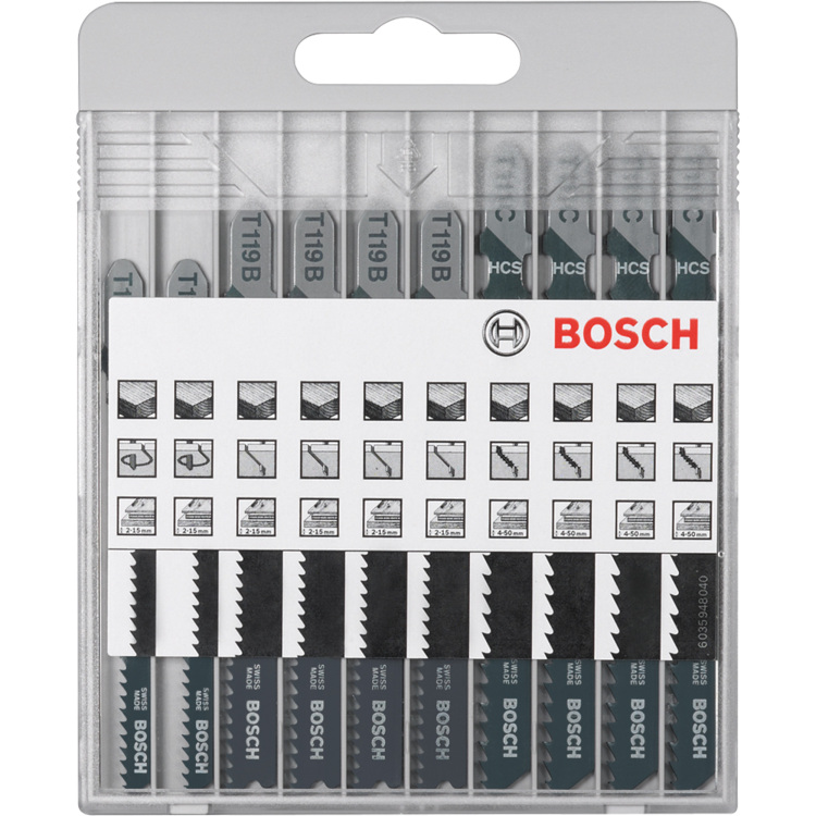 Bosch 10-delige decoupeerzaagbladenset Basic for Wood