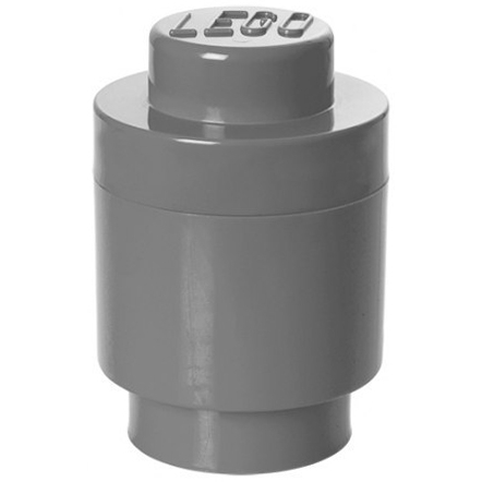 Room Copenhagen LEGO Storage Brick 1 rond Grijs opbergdoos