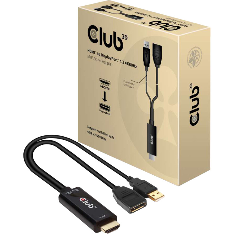 Club 3D HDMI naar DisplayPort Active Adapter