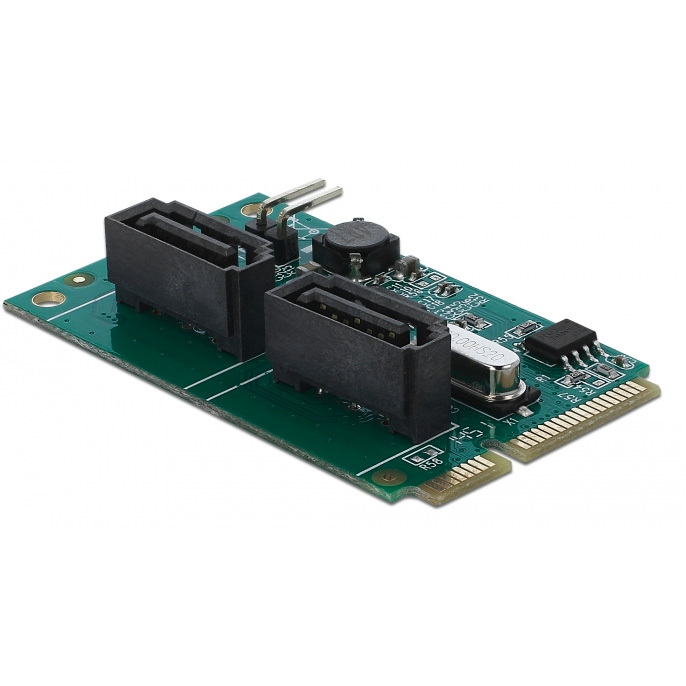 DeLOCK Mini PCIe Converter naar 2xSATA met RAID