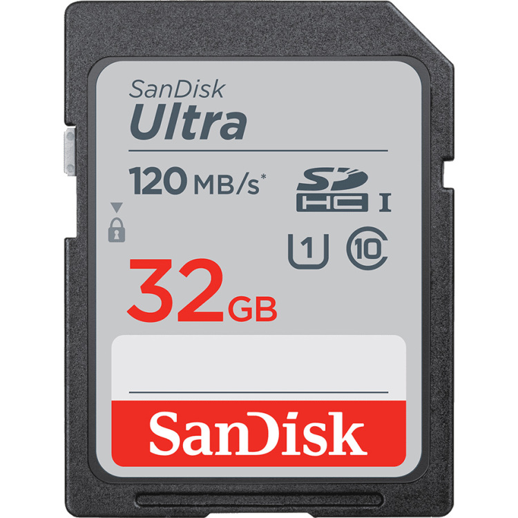 SanDisk Ultra SDHC UHS-I-kaart 32 GB geheugenkaart