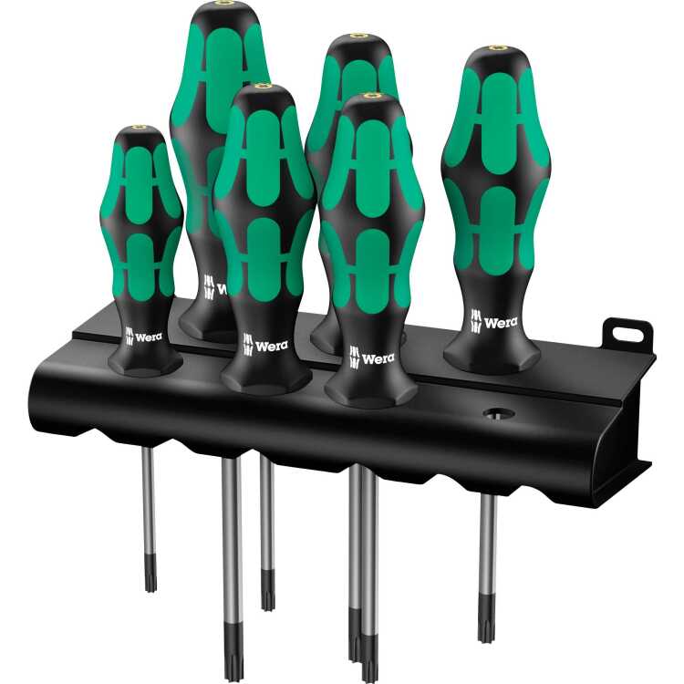 Wera 367/6 TORX HF-schroevendraaierset Kraftform Plus + Rek