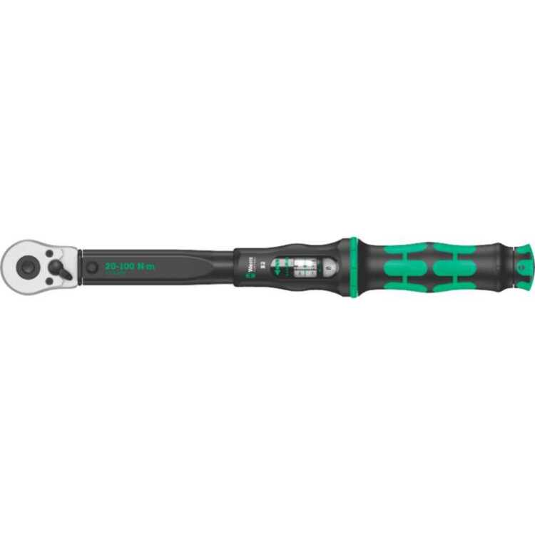 Wera Click-Torque B 2 draaimomentsleutel met omschakelratel, 20-100 Nm